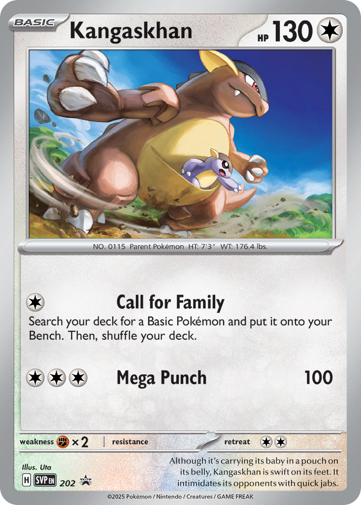 Kangaskhan – Scarlet & Violet Black Star Promos 202 Pokémon card