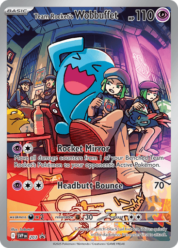 Team Rocket's Wobbuffet - Scarlet & Violet Black Star Promos 203