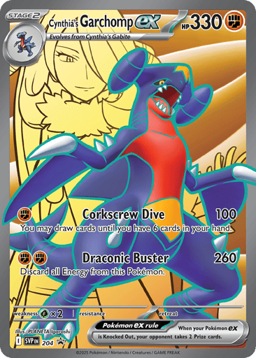 Cynthia’s Garchomp ex - Scarlet & Violet Black Star Promos 204
