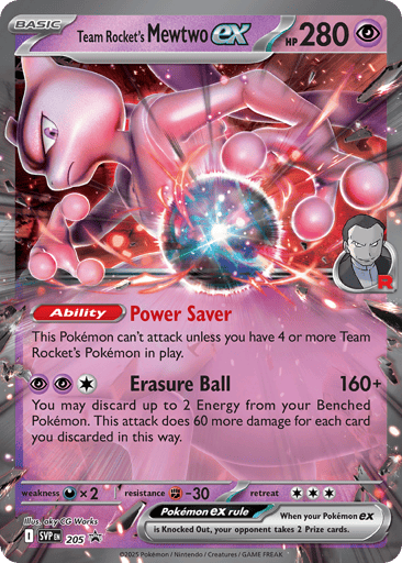 Team Rocket’s Mewtwo ex - Scarlet & Violet Black Star Promos 205