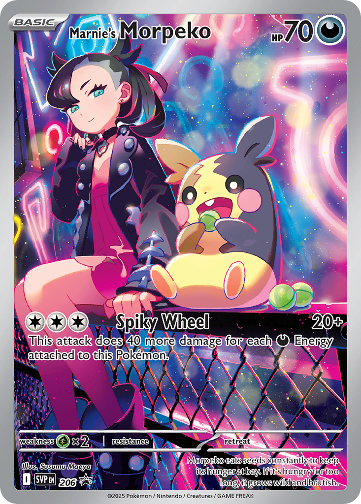 Marnie's Morpeko – Scarlet & Violet Black Star Promos 206 Pokémon card