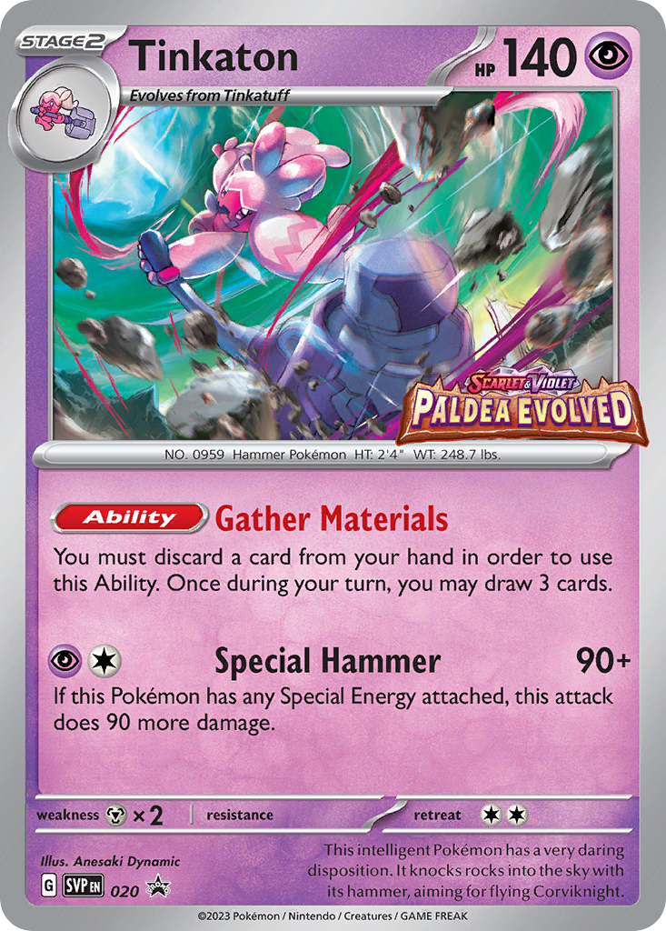 Tinkaton – Scarlet & Violet Black Star Promos 020 Pokémon card