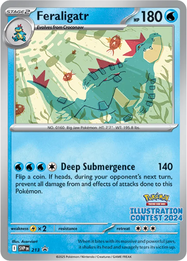 Feraligatr – Scarlet & Violet Black Star Promos 213 Pokémon card