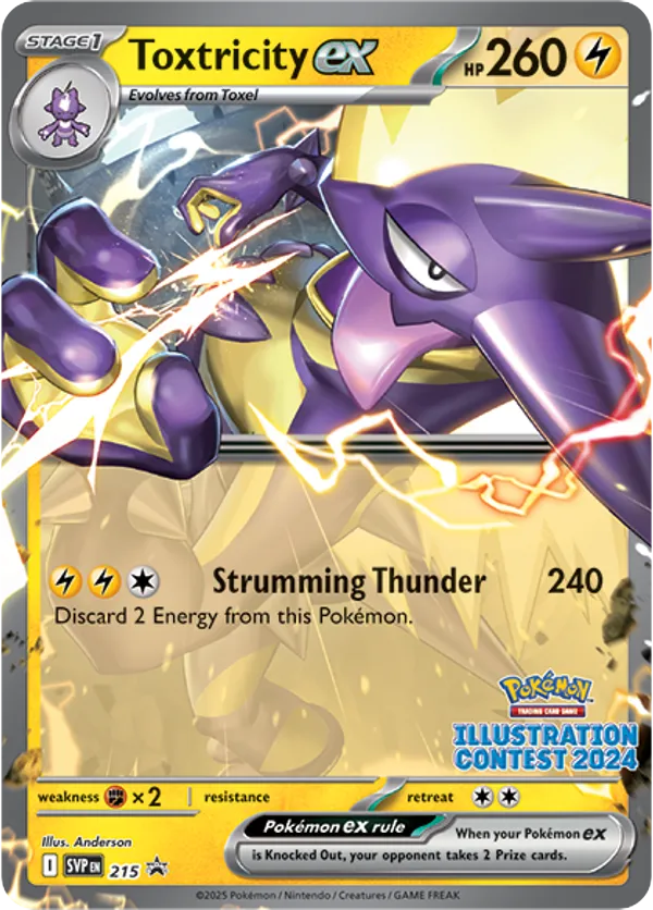 Toxtricity ex – Scarlet & Violet Black Star Promos 215 Pokémon card