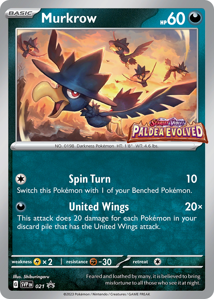 Murkrow – Scarlet & Violet Black Star Promos 021 Pokémon card