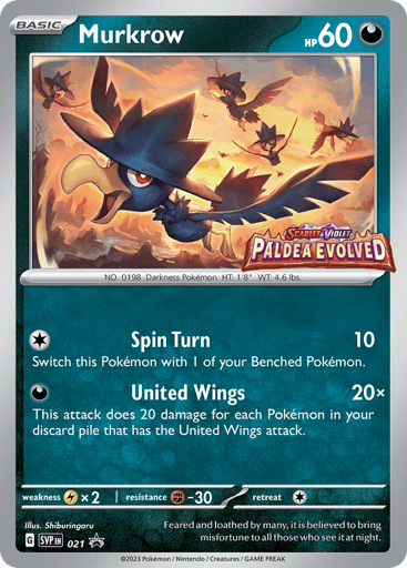 Murkrow - Scarlet & Violet Black Star Promos 21