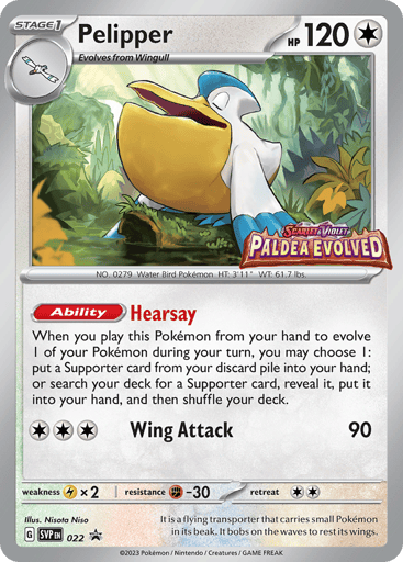 Pelipper - Scarlet & Violet Black Star Promos 22