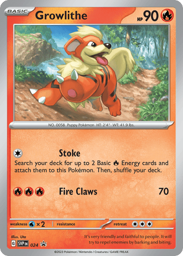 Growlithe - Scarlet & Violet Black Star Promos 24