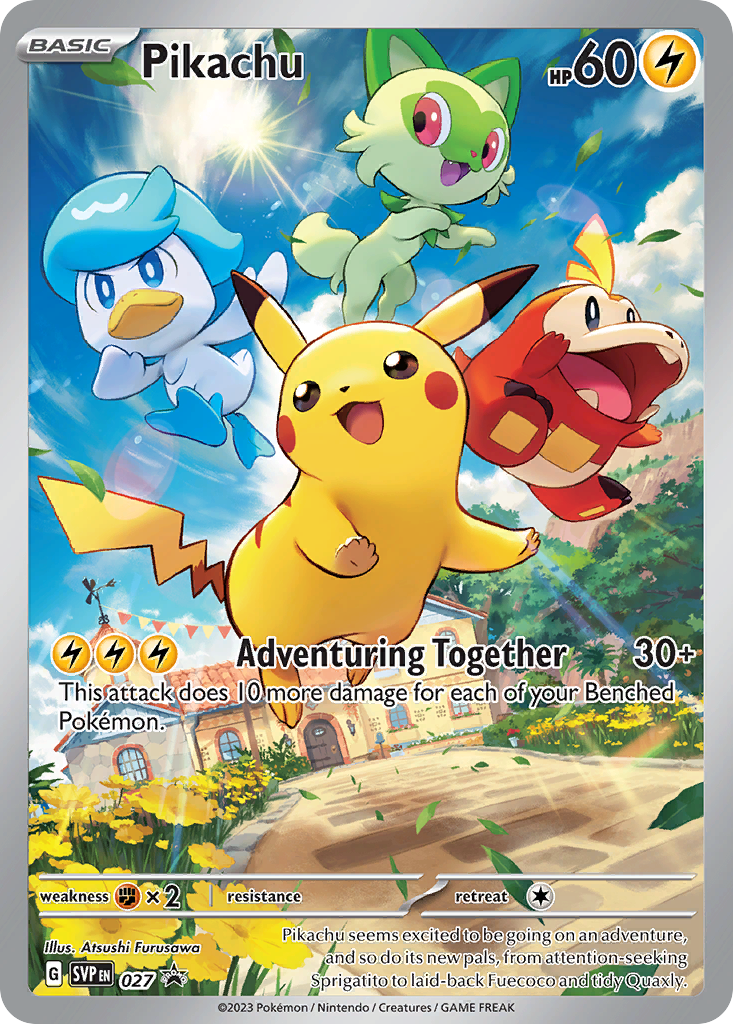 Pikachu – Scarlet & Violet Black Star Promos 027 Pokémon card