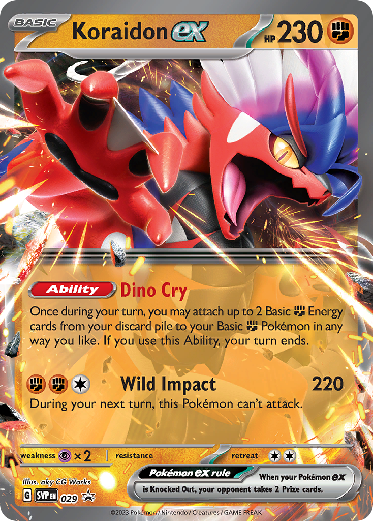 Koraidon ex – Scarlet & Violet Black Star Promos 029 Pokémon card
