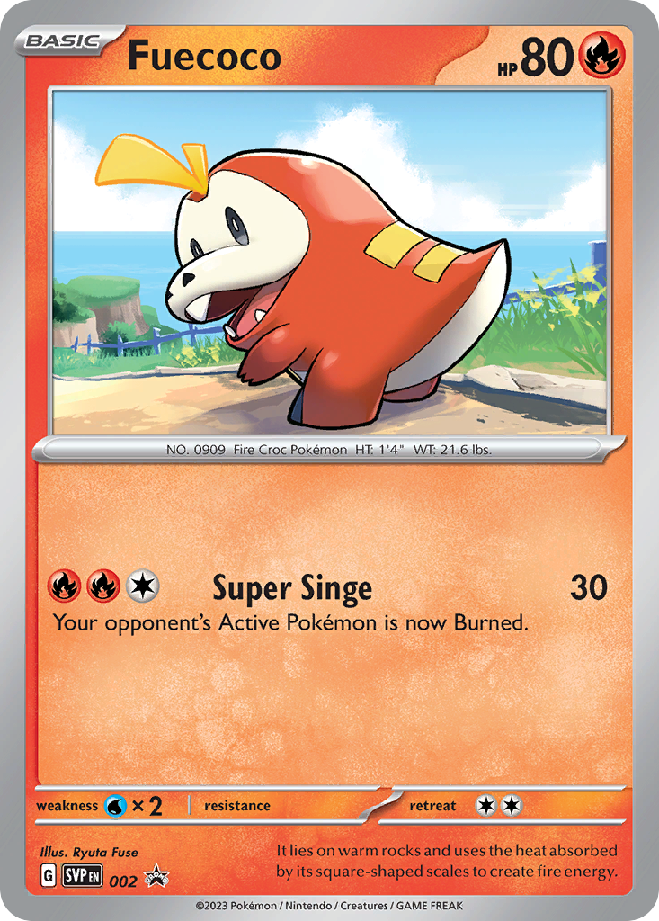 Fuecoco – Scarlet & Violet Black Star Promos 002 Pokémon card