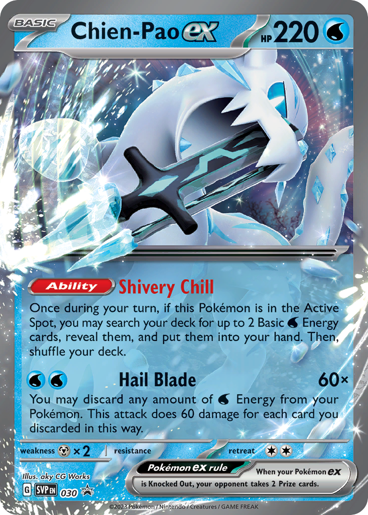 Chien-Pao ex – Scarlet & Violet Black Star Promos 030 Pokémon card