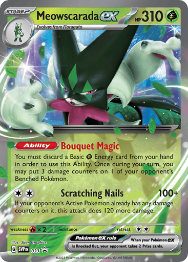 Meowscarada ex - Scarlet & Violet Black Star Promos 33