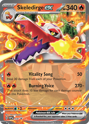 Skeledirge ex - Scarlet & Violet Black Star Promos 34