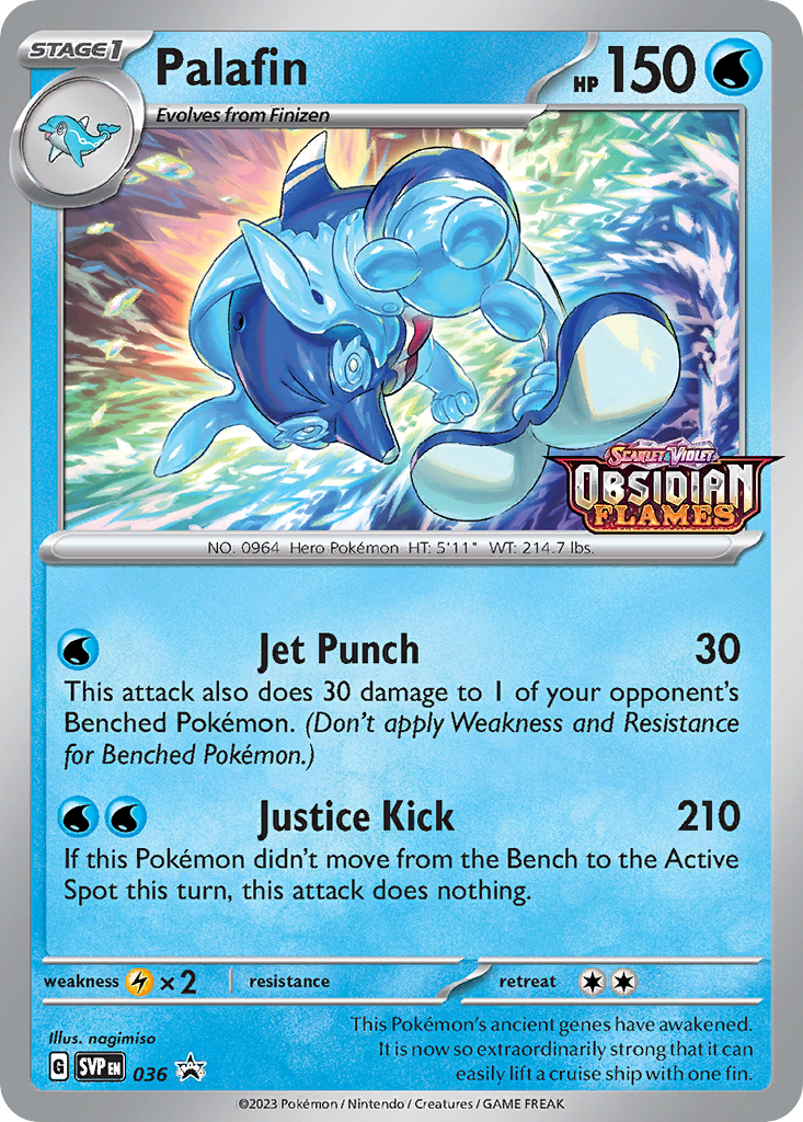 Palafin – Scarlet & Violet Black Star Promos 036 Pokémon card