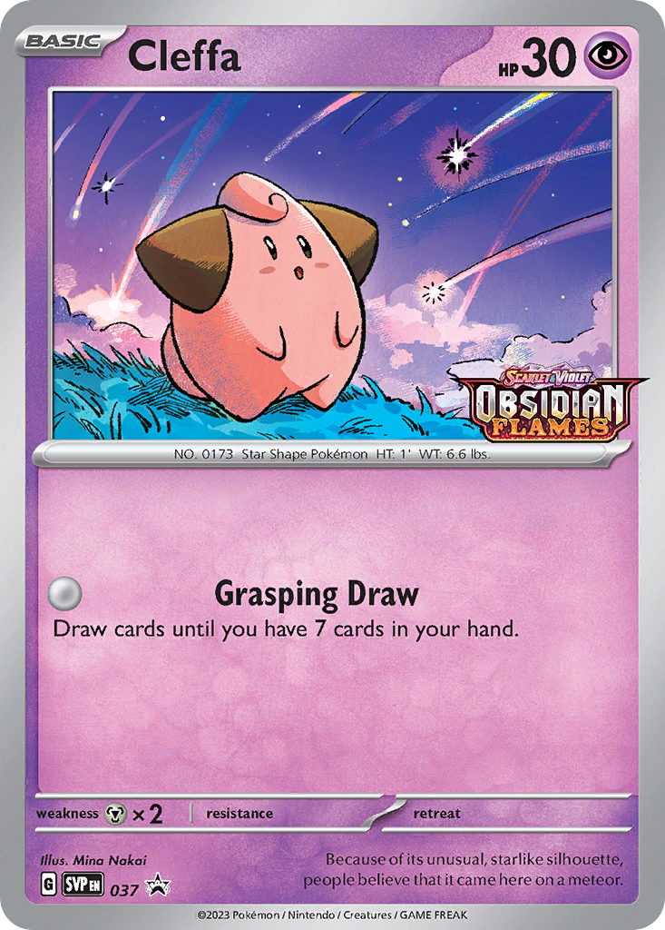 Cleffa – Scarlet & Violet Black Star Promos 037 Pokémon card