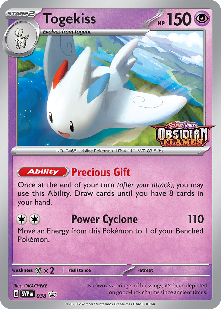 Togekiss – Scarlet & Violet Black Star Promos 038 Pokémon card