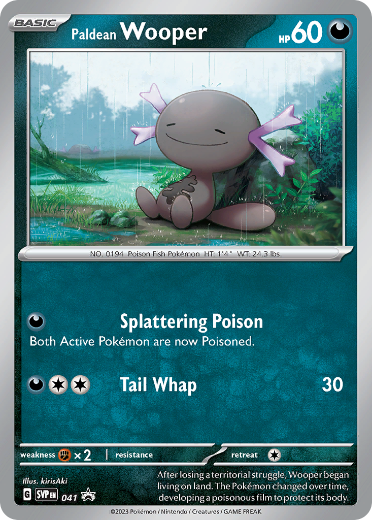 Paldean Wooper – Scarlet & Violet Black Star Promos 041 Pokémon card