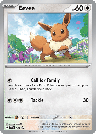 Eevee - Scarlet & Violet Black Star Promos 43