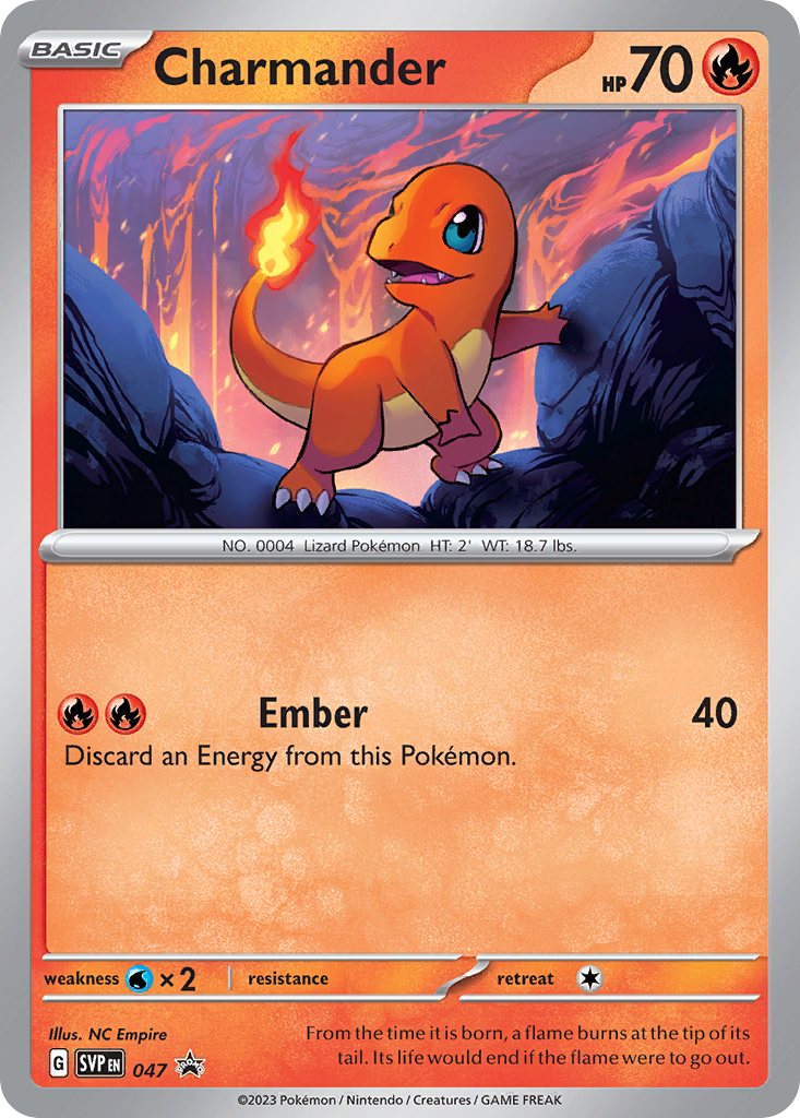 Charmander – Scarlet & Violet Black Star Promos 047 Pokémon card