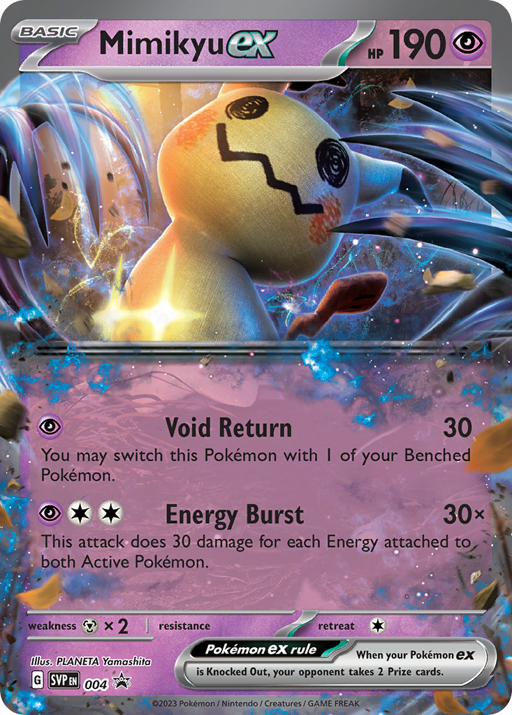 Mimikyu ex – Scarlet & Violet Black Star Promos 004 Pokémon card
