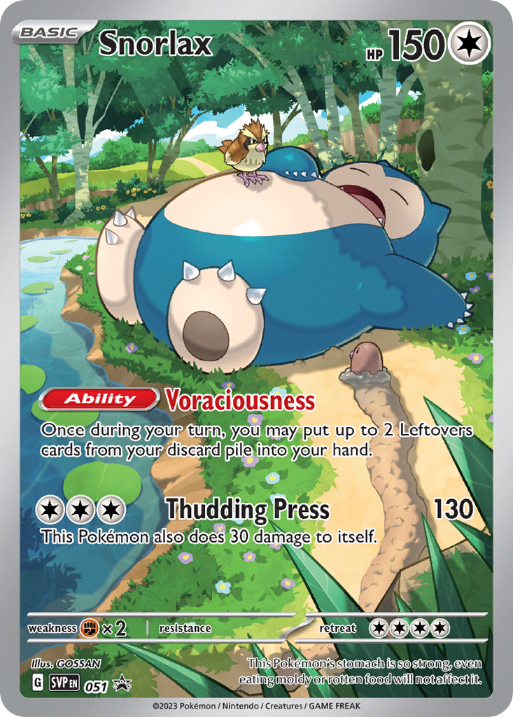 Snorlax – Scarlet & Violet Black Star Promos 051 Pokémon card