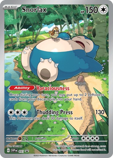 Snorlax - Scarlet & Violet Black Star Promos 51