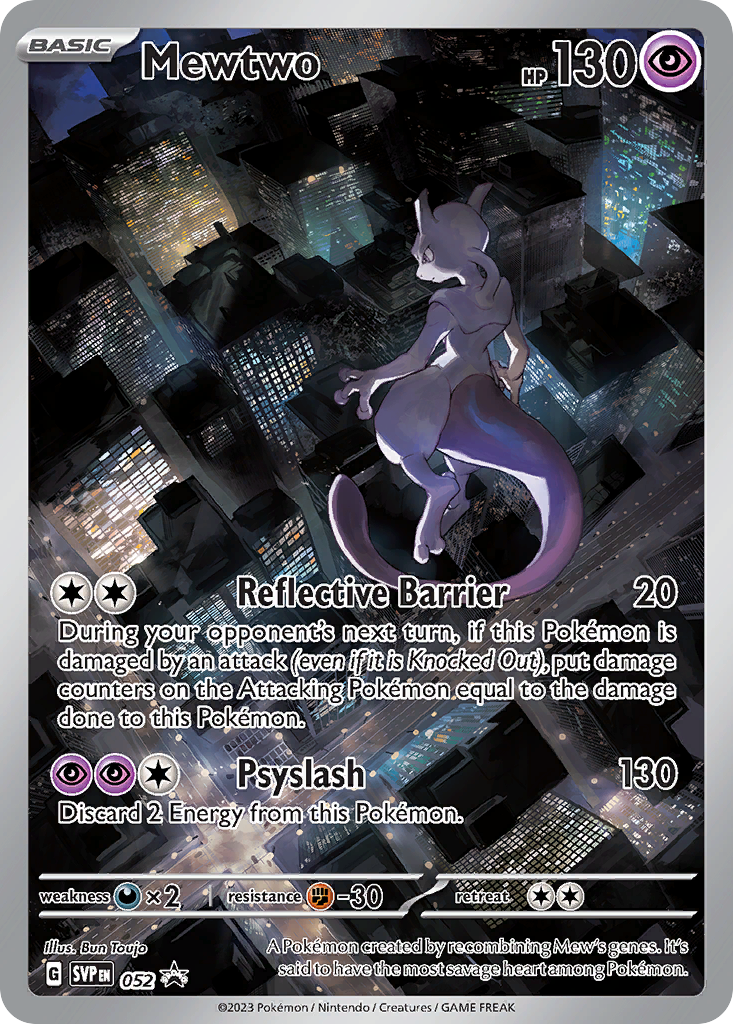 Mewtwo – Scarlet & Violet Black Star Promos 052 Pokémon card