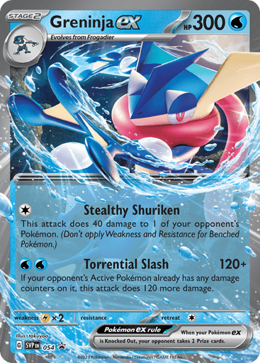 Greninja ex - Scarlet & Violet Black Star Promos 54