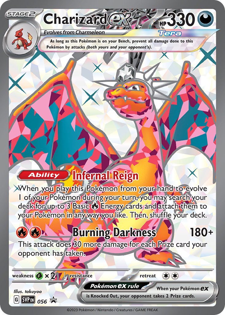 Charizard ex – Scarlet & Violet Black Star Promos 056 Pokémon card