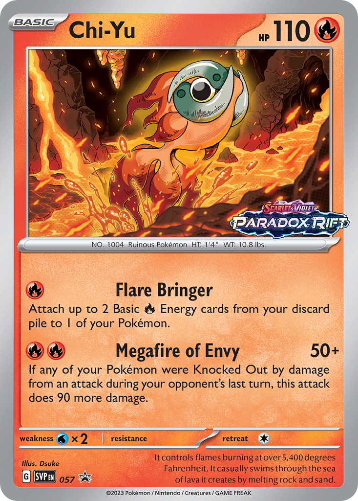 Chi-Yu – Scarlet & Violet Black Star Promos 057 Pokémon card