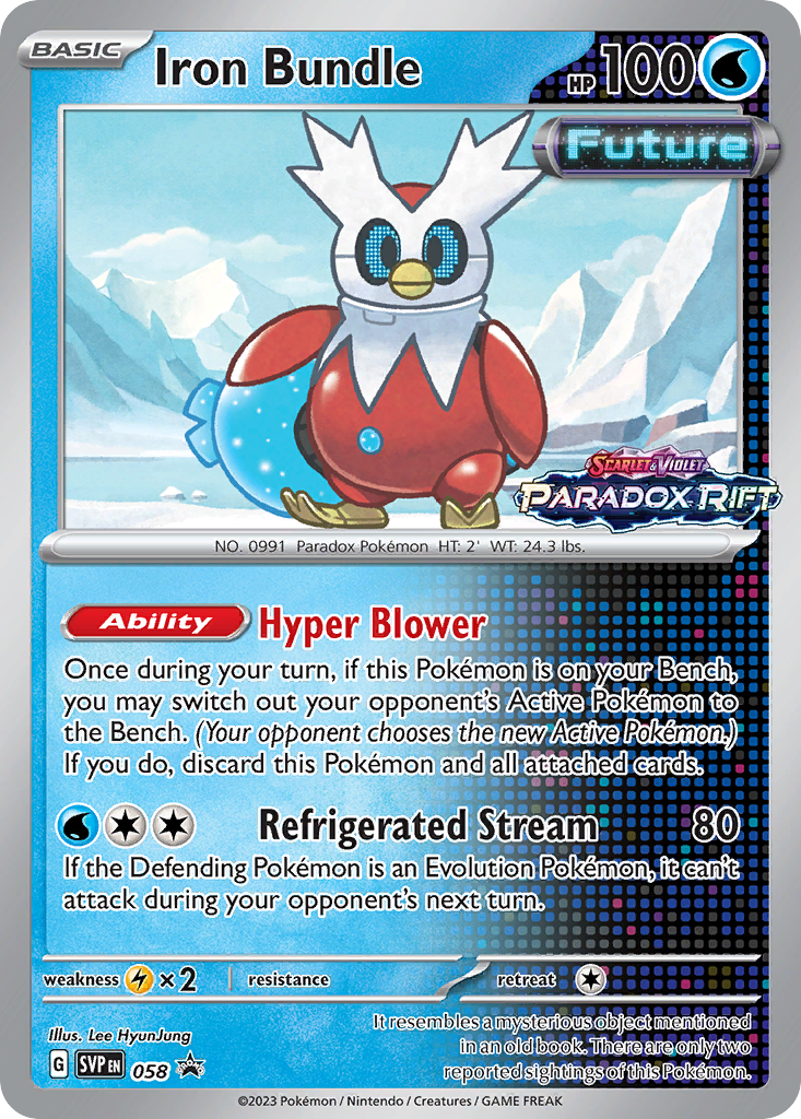 Iron Bundle – Scarlet & Violet Black Star Promos 058 Pokémon card