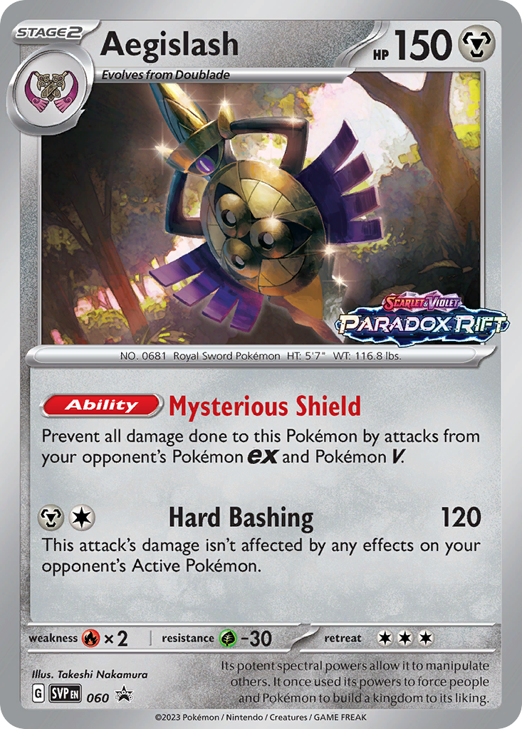 Aegislash – Scarlet & Violet Black Star Promos 060 Pokémon card