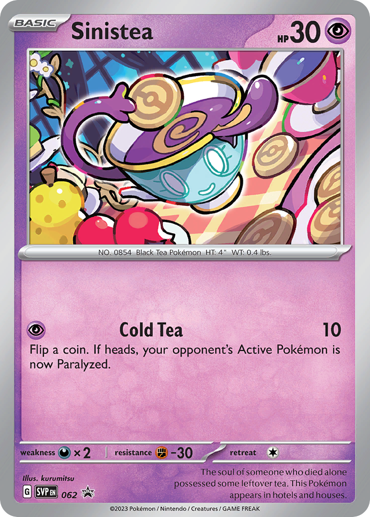 Sinistea – Scarlet & Violet Black Star Promos 062 Pokémon card
