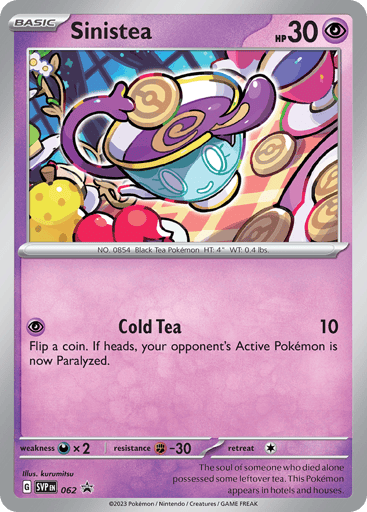 Sinistea - Scarlet & Violet Black Star Promos 62