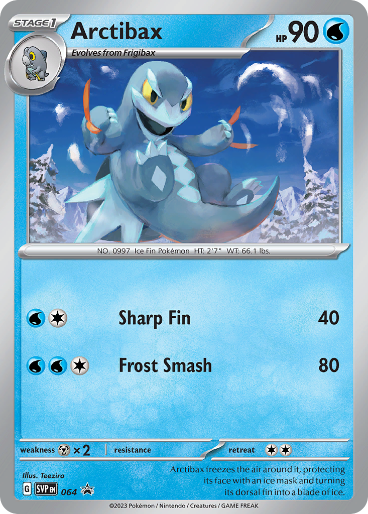 Arctibax – Scarlet & Violet Black Star Promos 064 Pokémon card