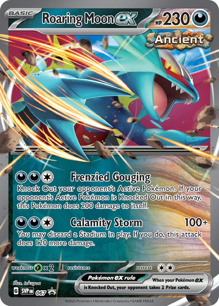 Roaring Moon ex – Scarlet & Violet Black Star Promos 067 Pokémon card