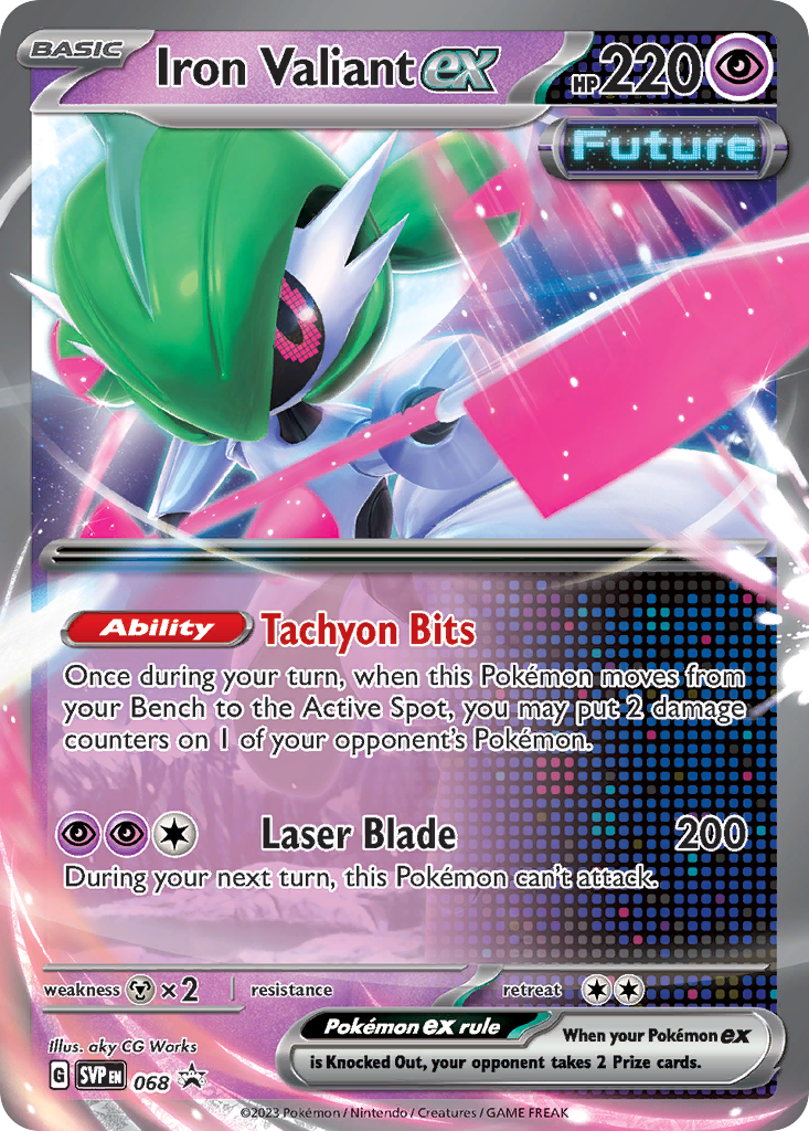 Iron Valiant ex – Scarlet & Violet Black Star Promos 068 Pokémon card