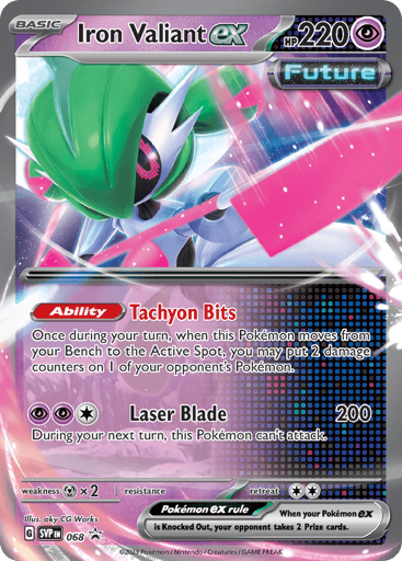 Iron Valiant ex - Scarlet & Violet Black Star Promos 68