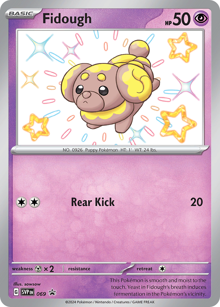 Fidough – Scarlet & Violet Black Star Promos 069 Pokémon card