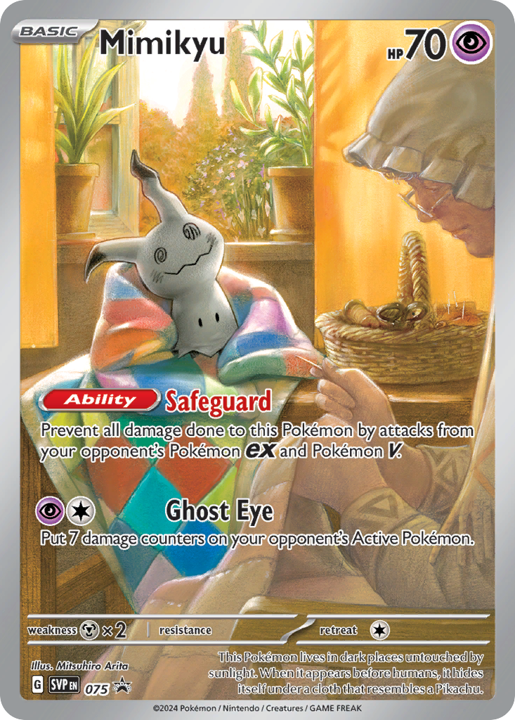 Mimikyu – Scarlet & Violet Black Star Promos 075 Pokémon card