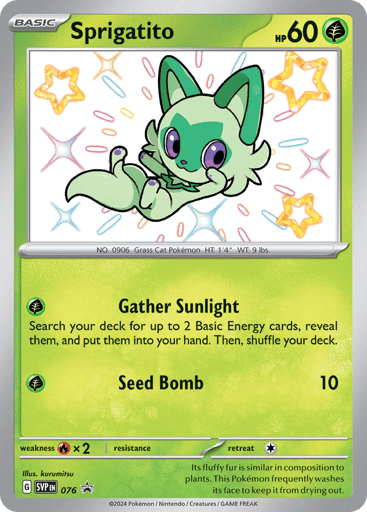 Sprigatito - Scarlet & Violet Black Star Promos 76