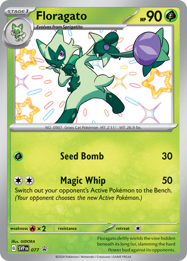 Floragato – Scarlet & Violet Black Star Promos 077 Pokémon card