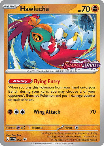 Hawlucha - Scarlet & Violet Black Star Promos 7