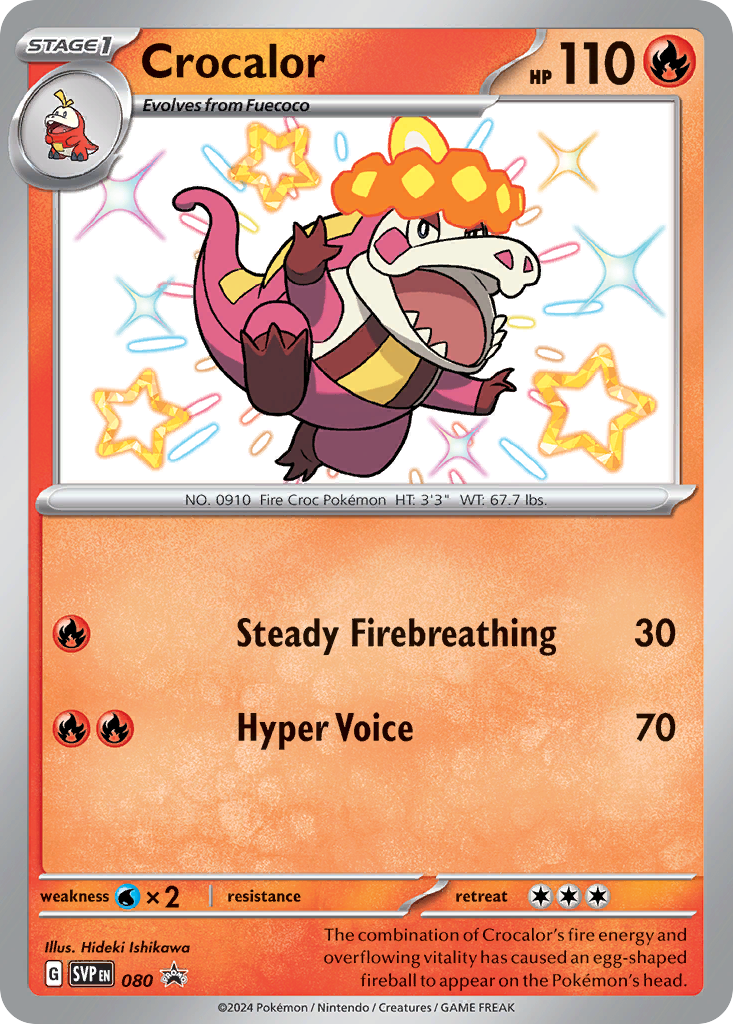 Crocalor – Scarlet & Violet Black Star Promos 080 Pokémon card
