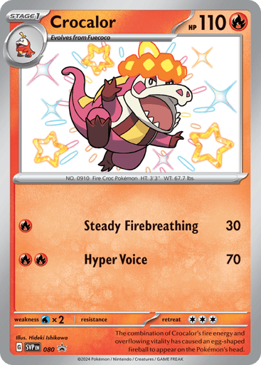 Crocalor - Scarlet & Violet Black Star Promos 80