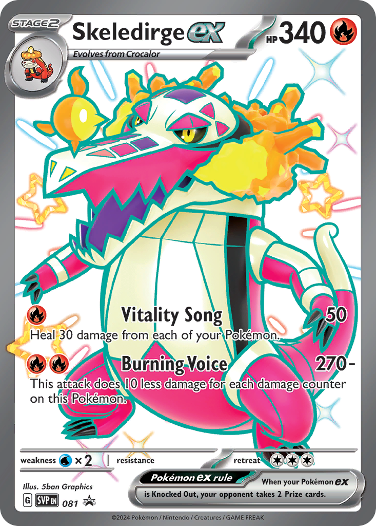 Skeledirge ex – Scarlet & Violet Black Star Promos 081 Pokémon card