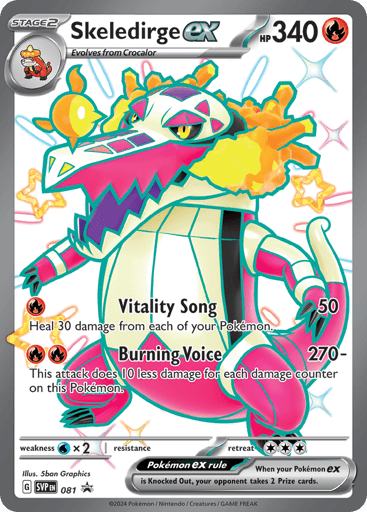 Skeledirge ex - Scarlet & Violet Black Star Promos 81