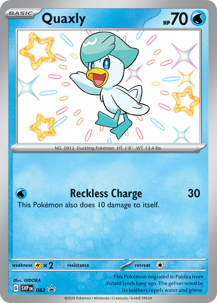 Quaxly – Scarlet & Violet Black Star Promos 082 Pokémon card