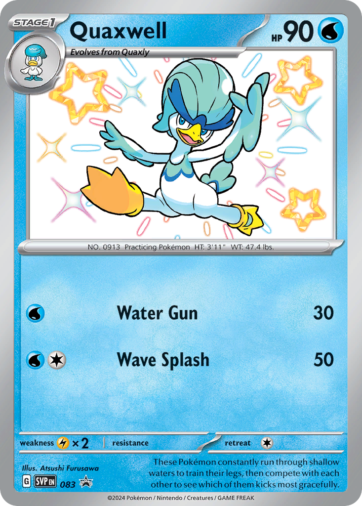 Quaxwell – Scarlet & Violet Black Star Promos 083 Pokémon card